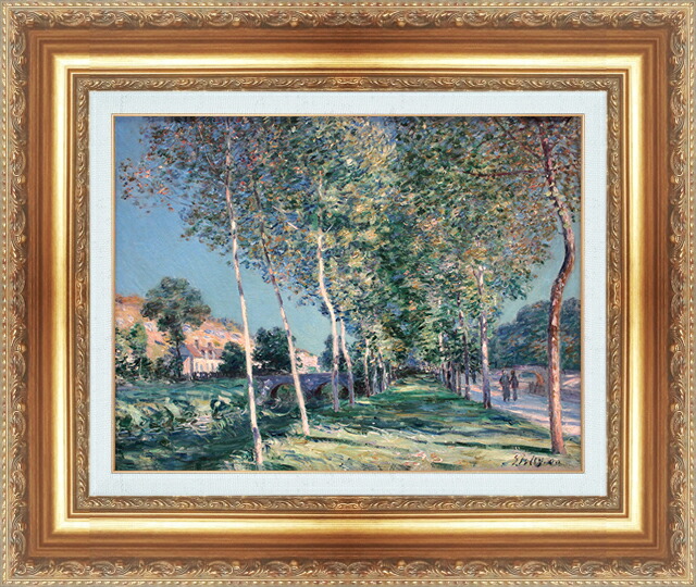 シスレー シスレー ルーヴシエンヌ、秋の風景 F4 絵画 販売 4号 油彩