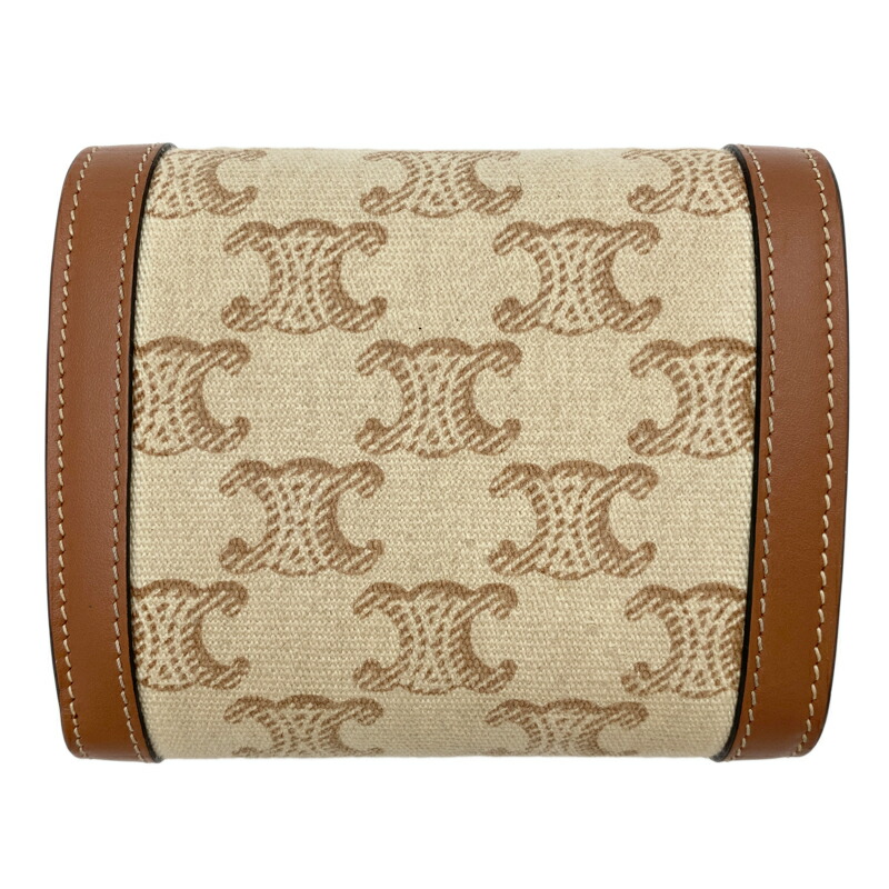 CELINE 三つ折り財布 ベージュ/ブラウン CELINE 三つ折り財布 ベージュ