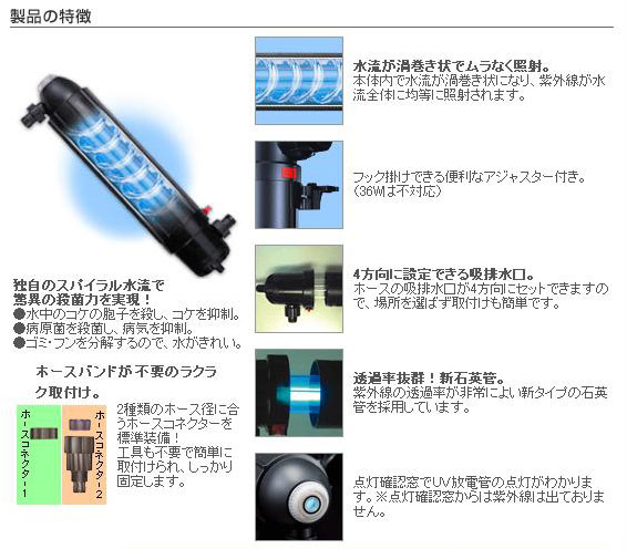 楽天市場】【送料無料】 カミハタ殺菌灯 ターボツイストZ 18W