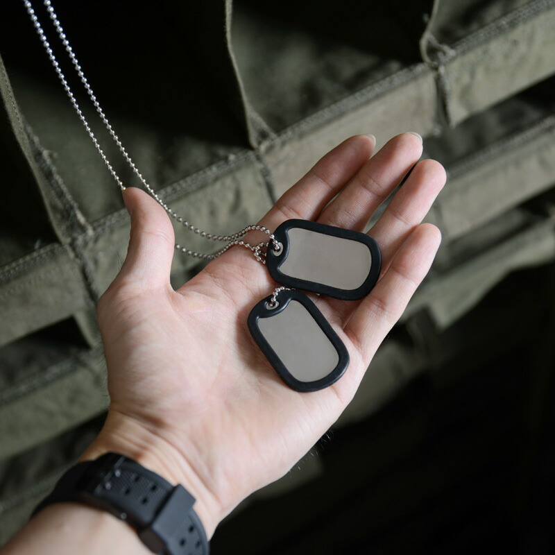 楽天市場】ネコポス対応！新品 米軍 IDタグ・ドッグタグ BLANK 2枚組