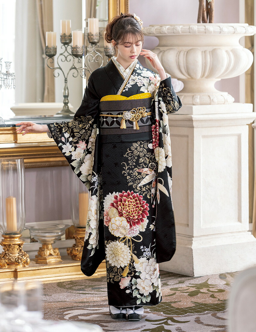 新作新品正絹振袖オーダー仕立フルセット