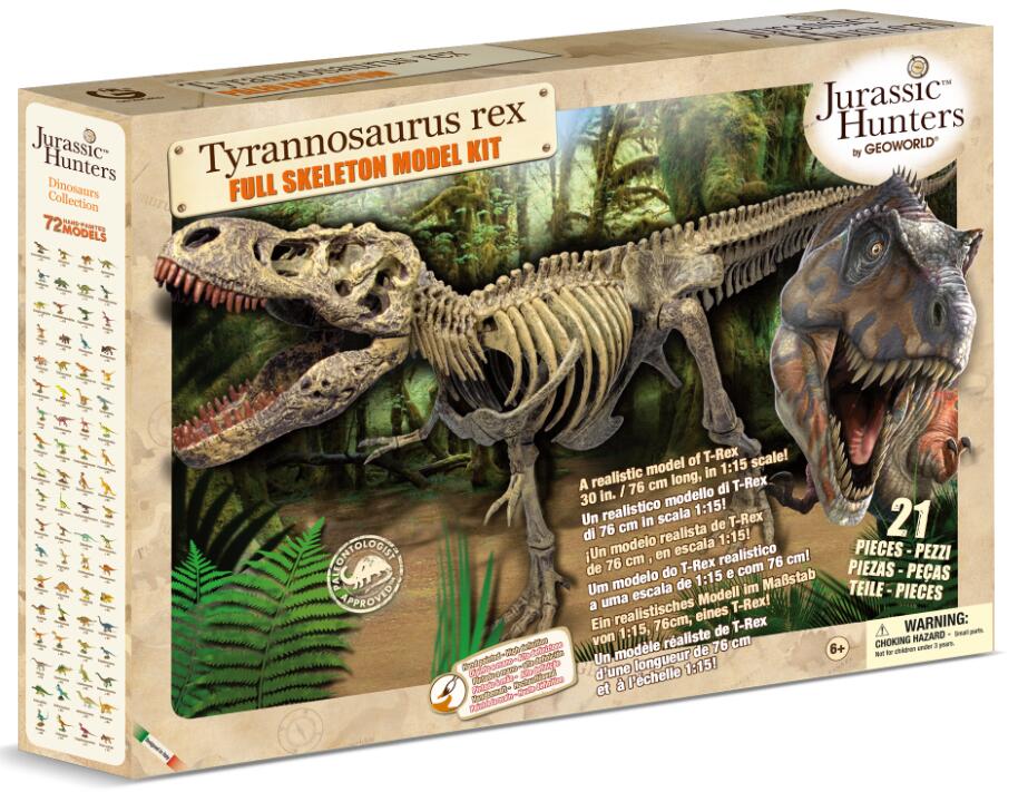 木彫 Tyrannosaurus rex 1/10 全身骨格模型 約97cm 再掲】木彫