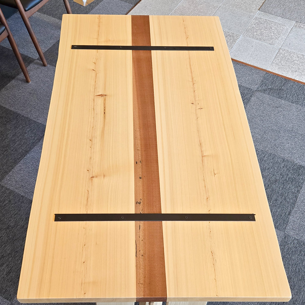 大垣WOOD ダイニングテーブル用天板(板のみ) 東濃桧 ひのき 4人掛け 幅