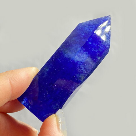楽天市場】天然石 水晶 練り ブルー ポイント 六角柱 置石 開運 原石