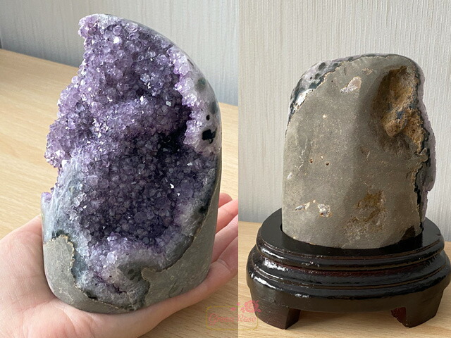 楽天市場】【1点限定】天然石 アメジスト ドーム クラスター