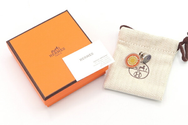 HERMES PARIS ロゴピンバッジ