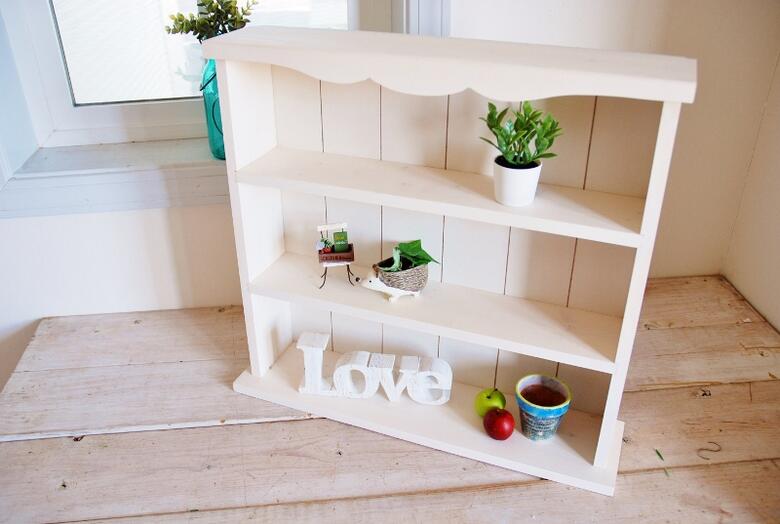 楽天市場】シェルフスタンド レトロ 大きい 木製 白 国産 置き 壁掛け