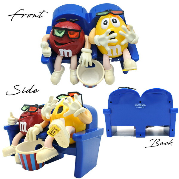 限定レアカラー 黒 M&M's チョコレートディスペンサー 3ムービーカウチ