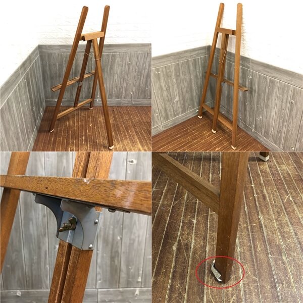 楽天市場】【中古】イーゼル 木製 屋内用 ブラウン 幅70cm 室内 画材