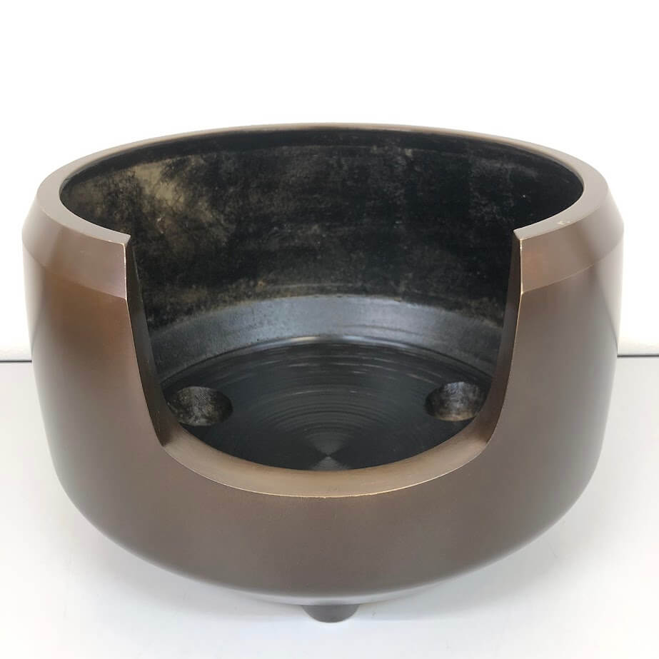 ss5025 唐銅 朝鮮風炉 風炉釜 春斎 茶道具 からかね 元箱入り 金属製