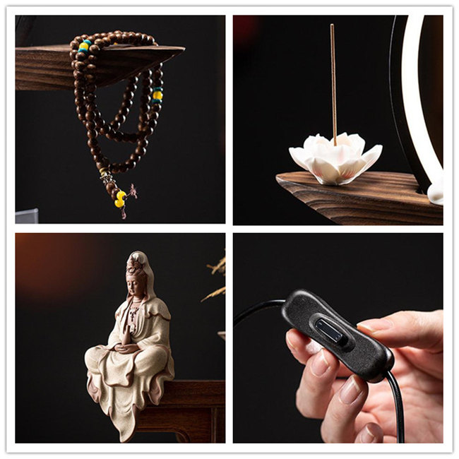 楽天市場】観音像 観世音菩薩 観自在菩薩 仏像 観音菩薩 LEDライト