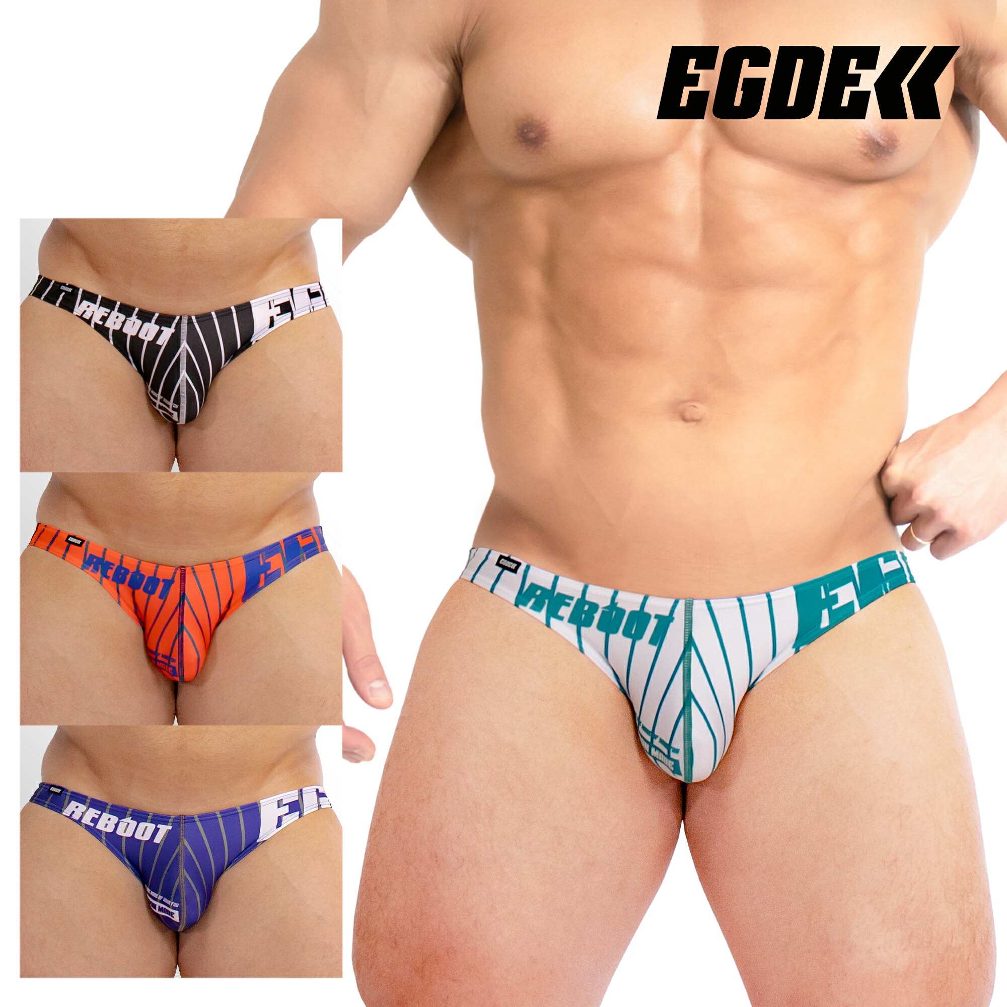 楽天市場】【3830】REBOOT RE STRIPE super low-rise bikini : EGDE
