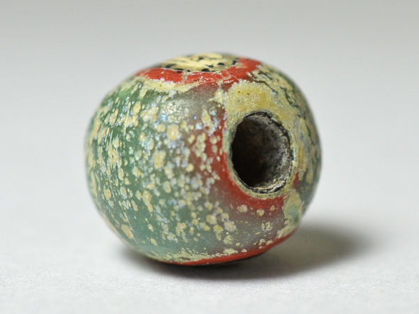 楽天市場】【2402】古代ローマン2人面モザイク銀化玉【とんぼ玉