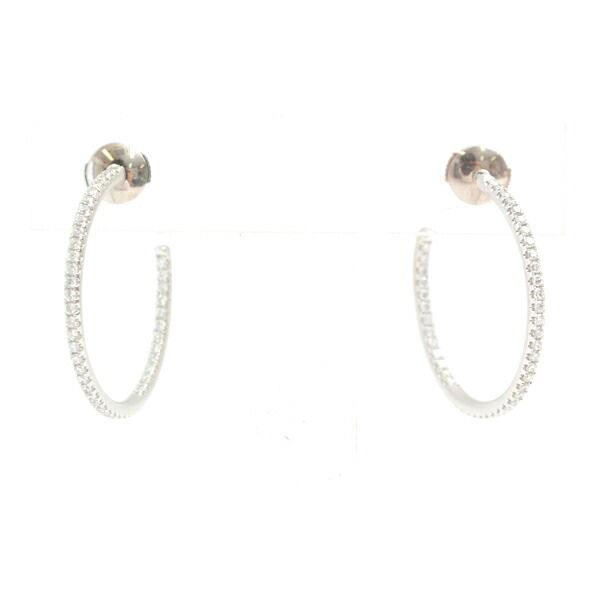 楽天市場】デビアス ピアス レディース ダイヤモンド フープ ピアス