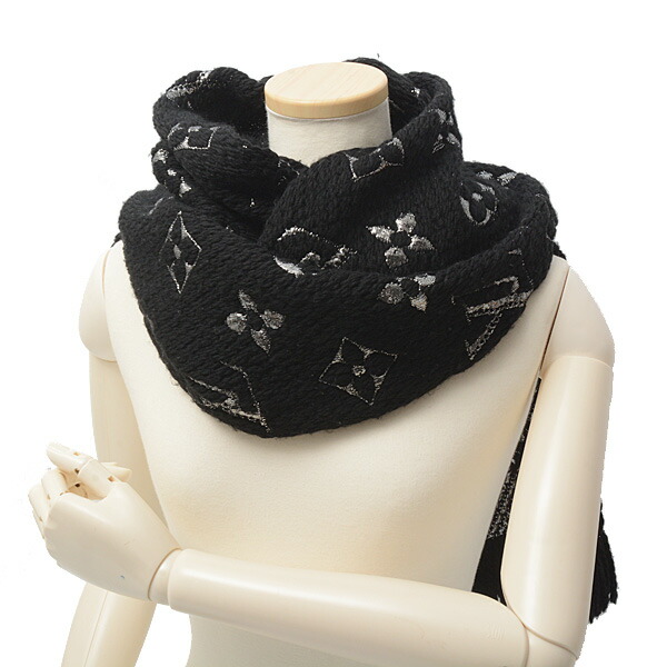 ルイヴィトン】箱・紙袋付き ロゴマニア マフラー