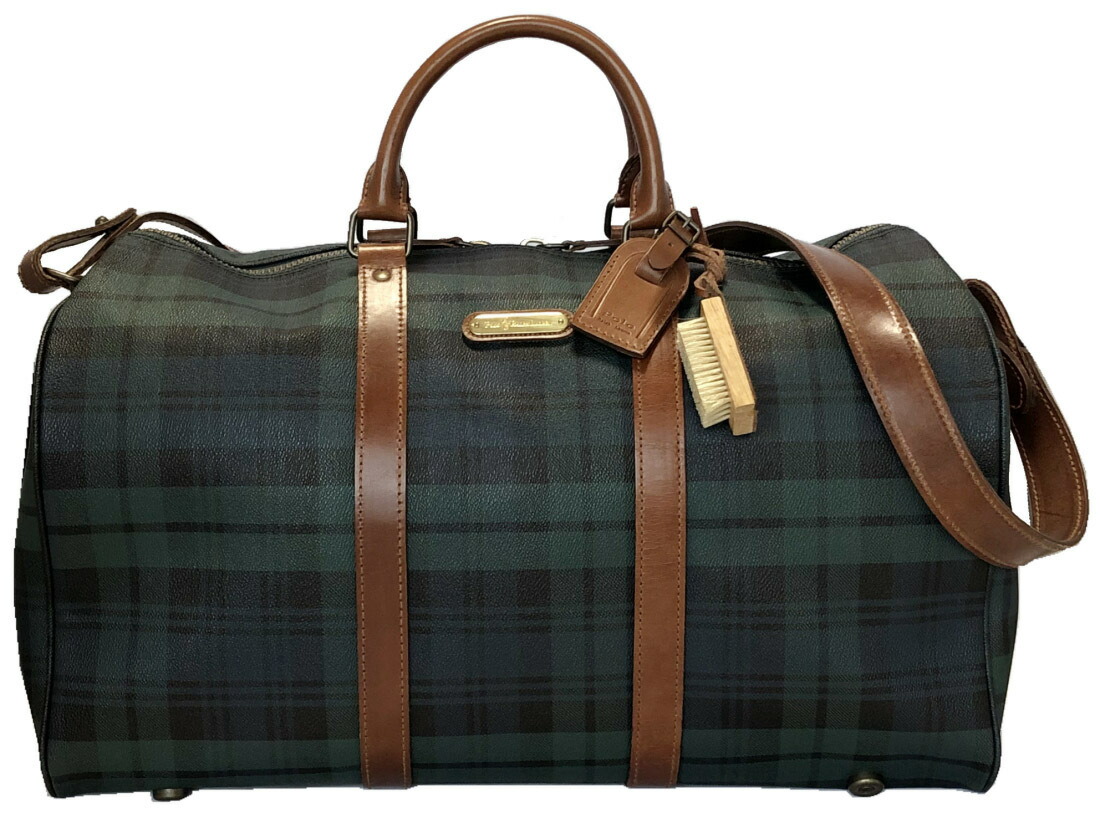 ✨良品 ポロラルフローレン ボストンバッグ チェック柄 旅行 トラベル
