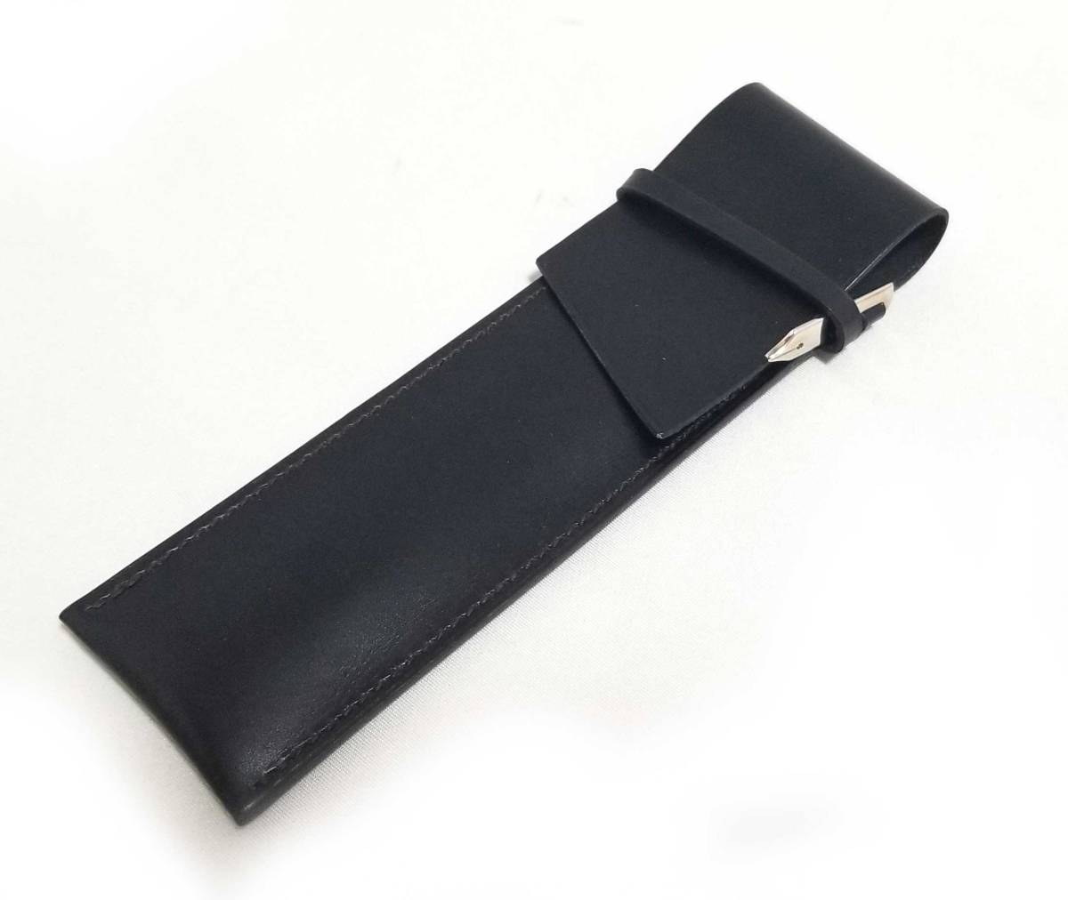 HERMES黒 レザー ペンケース