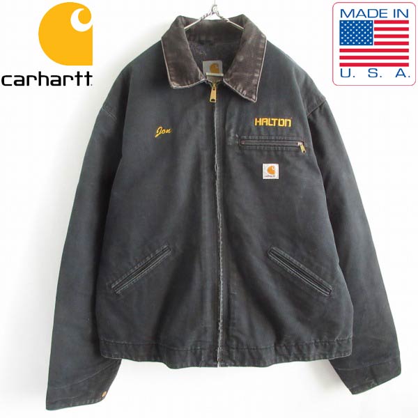 楽天市場】USA製 carhartt デトロイト ジャケット J01 黒 フェード