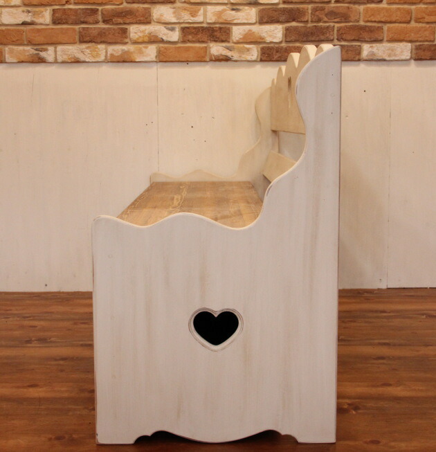 楽天市場】ソファー カントリー NC ハート 収納 ベンチ 日本製 完成品