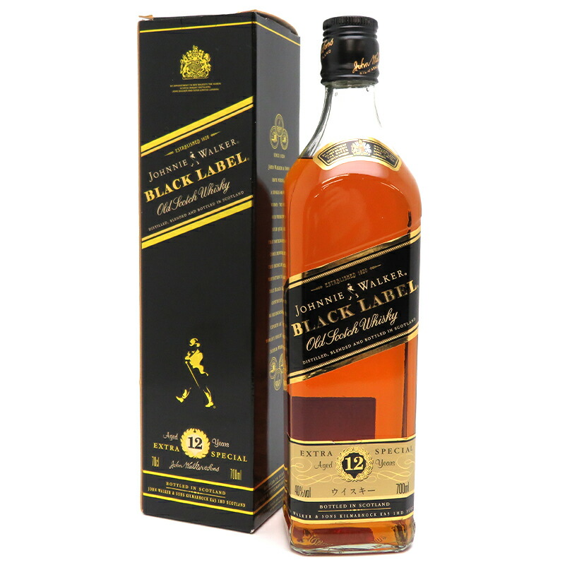 ジョニーウォーカーブラックラベル 700ml×12本 化粧箱付き 楽天市場
