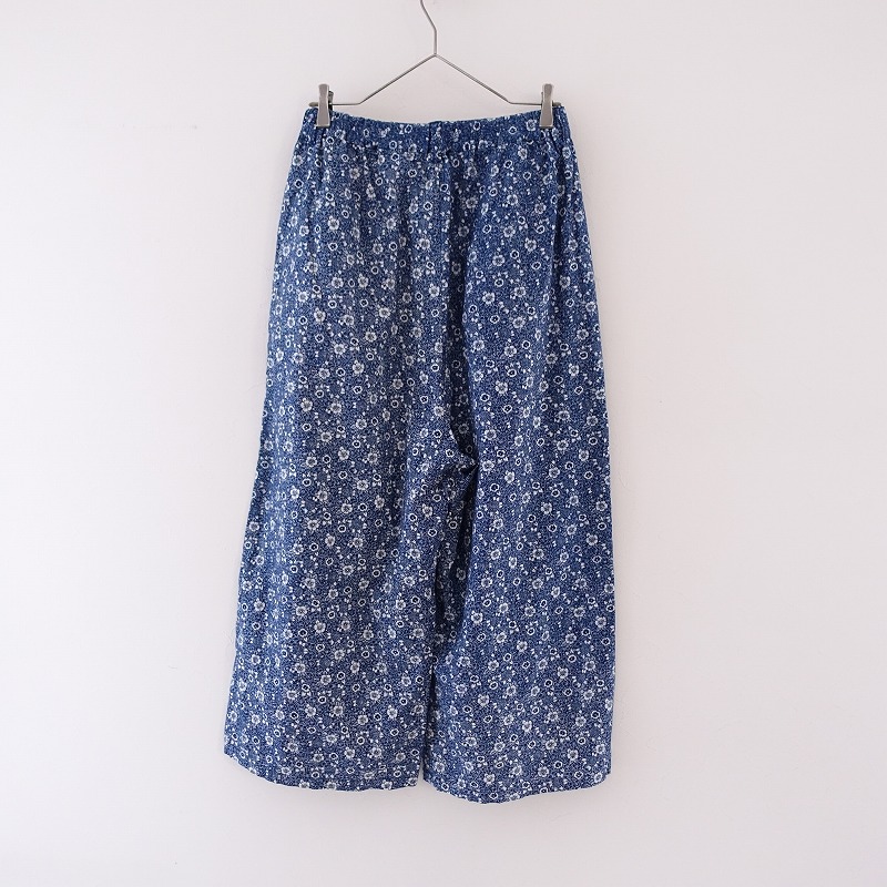 ネストローブnest Robe＊リネン ティーフラワープリントワイドパンツ