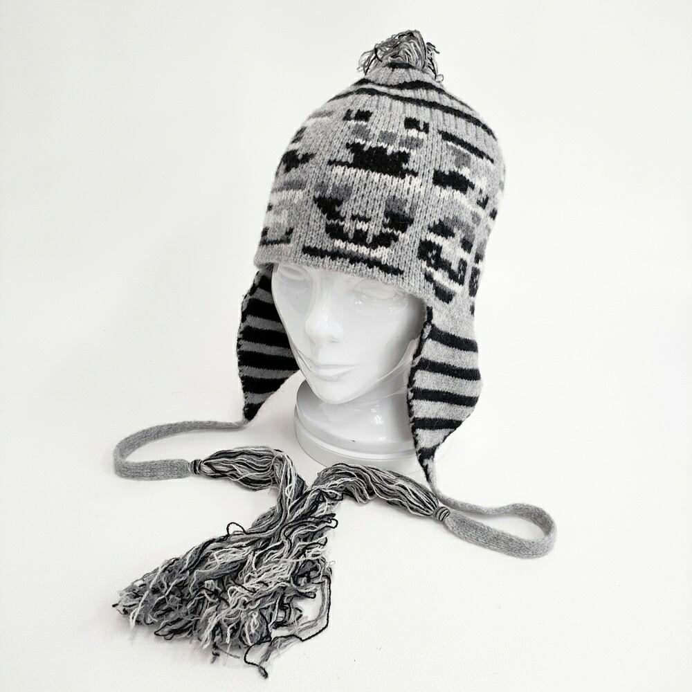 ヴィヴィアンウエストウッド フラップ付ニット帽 耳あて 日本製 ムーン