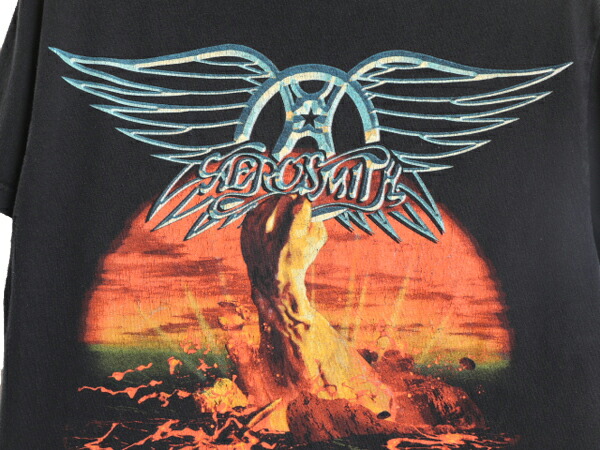 希少 当時物 AEROSMITH ヴィンテージ バンドTシャツ ダイタイ XL 希少
