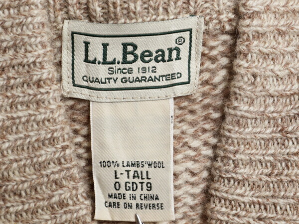 00s エルエルビーン ハイネック ラム ウール ニット セーター メンズ L