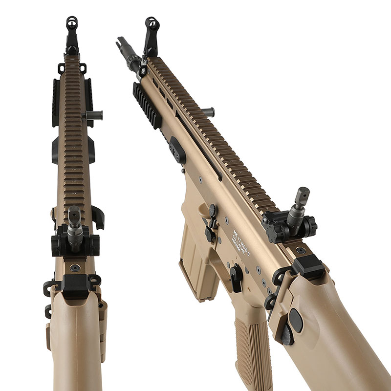 楽天市場】WE SCAR-H ガスブローバックライフル ガスガン FDE エアガン