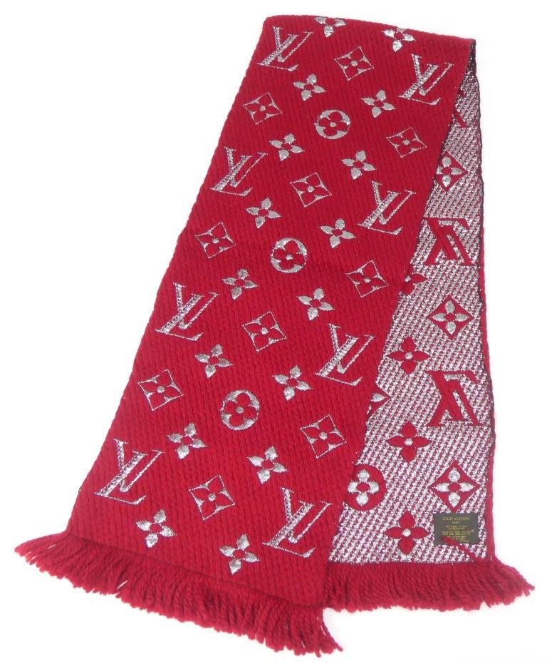 LOUIS VUITTON 赤 マフラー