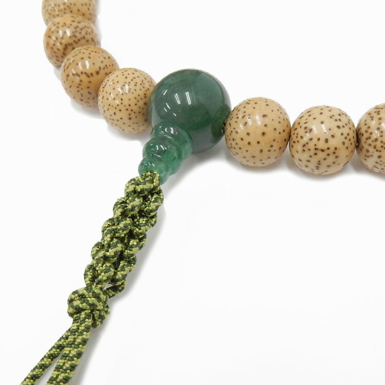 楽天市場】数珠 京念珠 星月菩提樹 インド翡翠仕立 24玉 男性用 正絹紐