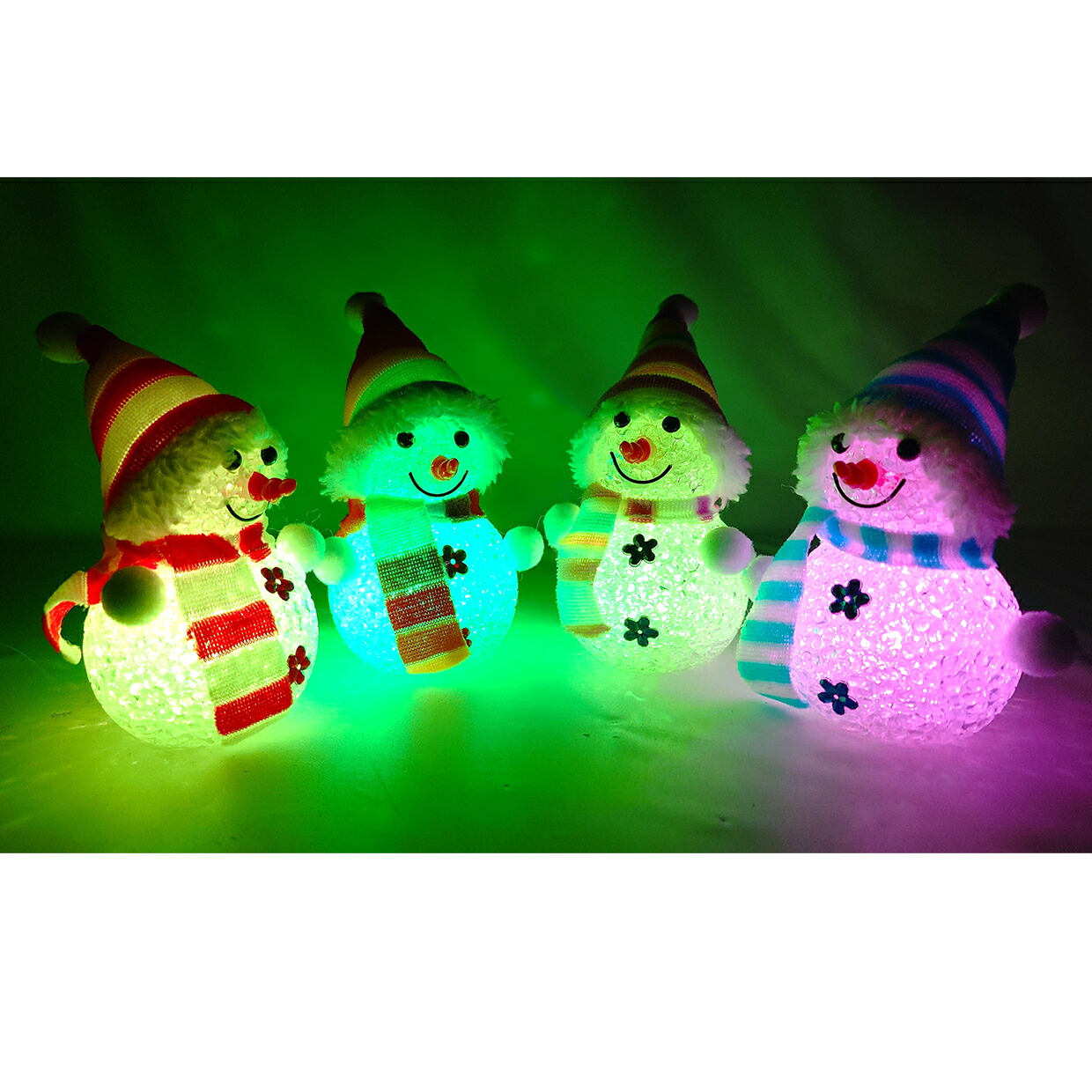 楽天市場】【光る玩具】卓上LEDイルミネーション 雪だるま