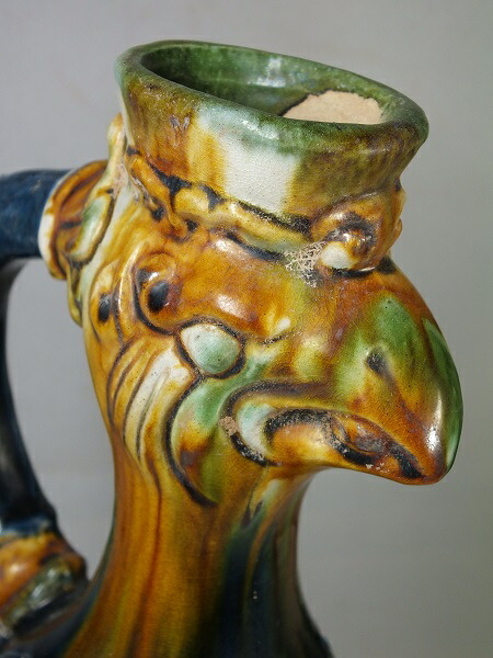 楽天市場】□龍香堂□☆【中国骨董品】唐三彩（とうさんさい）鶏型細首