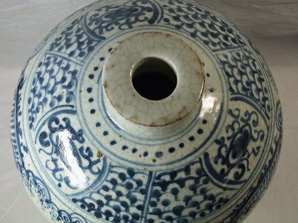 楽天市場】□龍香堂□☆【中国骨董品】青色人物絵付細口瓶330mm