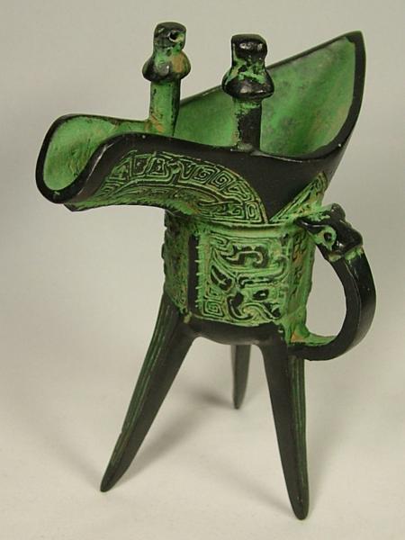 骨董】中国古銅 酒器 楽天市場】□龍香堂□☆【中国古物】青銅器「環耳