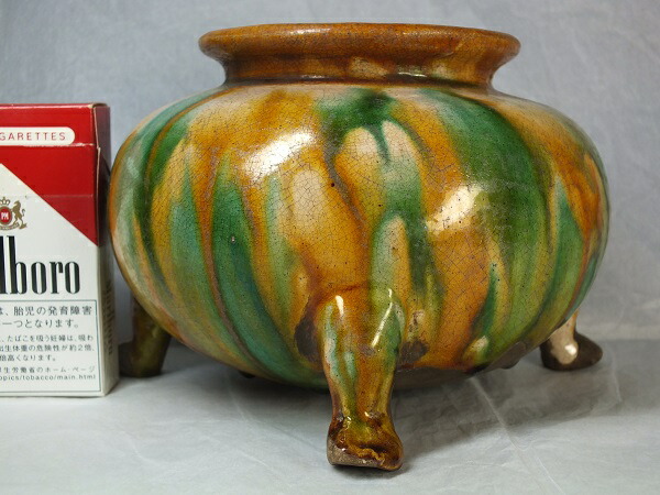 唐三彩 特大皮囊壺 骨董品 陶芸 壺 アンティーク 陶器 2025年最新】壺