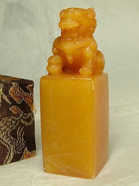 楽天市場】□龍香堂□☆珍品！田黄石印材「獅子」73mm : 龍香堂