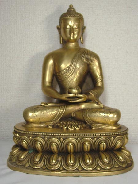 チベット仏教 仏像 お釈迦様 釈迦如来像 鍍金 BUONA VISTA（ブオナ