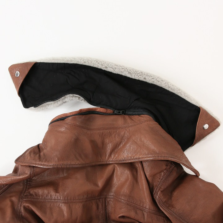 楽天市場】□DIESEL ディーゼル メンズ□ボア襟着脱式 牛革 羊革 本革