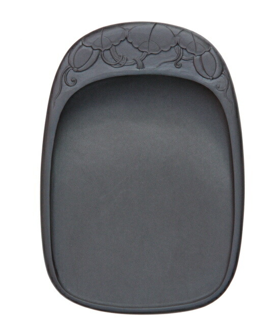 楽天市場】端渓硯 彫花楕円秋葉硯 6吋 : 書道用品専門店 弘梅堂