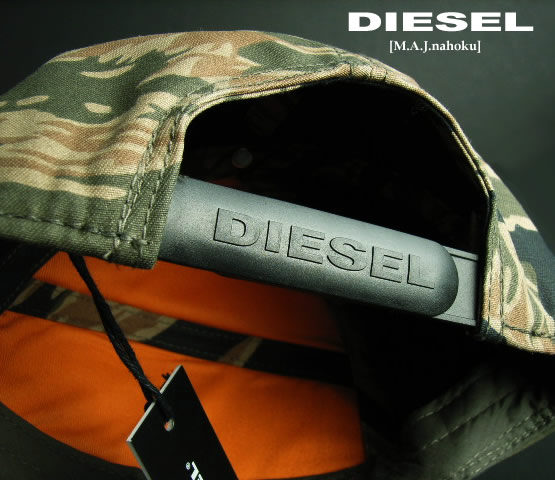 楽天市場】7890新品☆ディーゼル DIESEL☆プレートロゴ迷彩キャップ