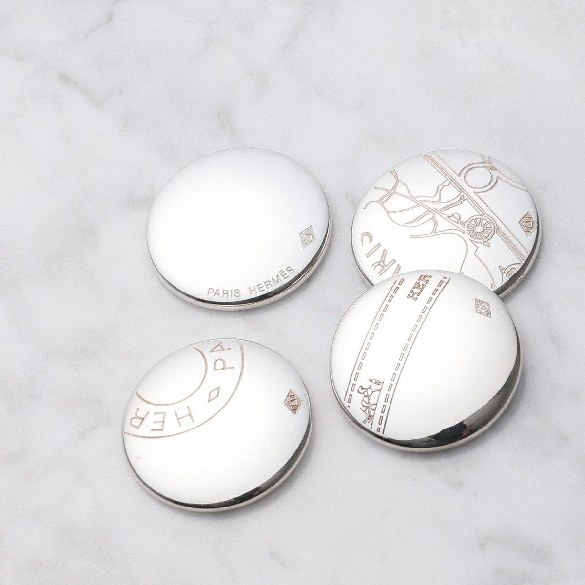 楽天市場】HERMES エルメス ブローチ BROCHE BADGE PM レディース