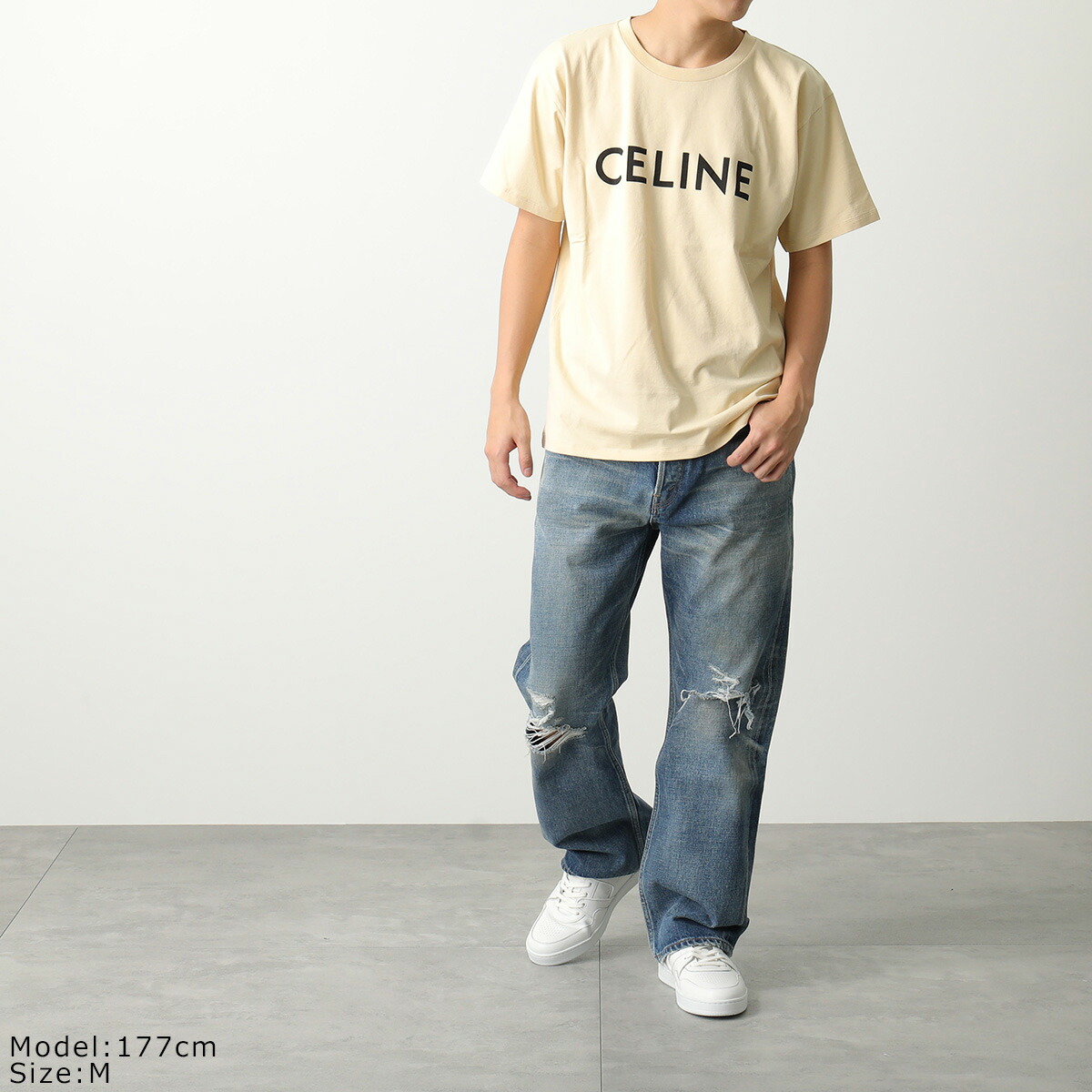 楽天市場】CELINE セリーヌ 半袖 Tシャツ 2X681671Q.44JB メンズ