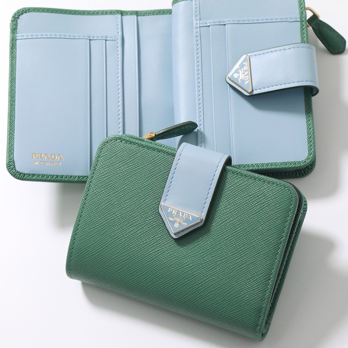 ✨未使用に近い・保証書付き✨ PRADA ミニ財布 サフィアーノレザー L字