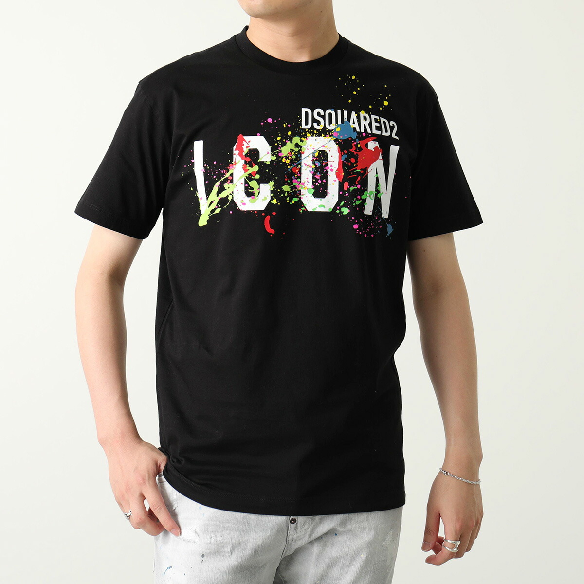 楽天市場】DSQUARED2 ディースクエアード Tシャツ ICON SPLATTER COOL