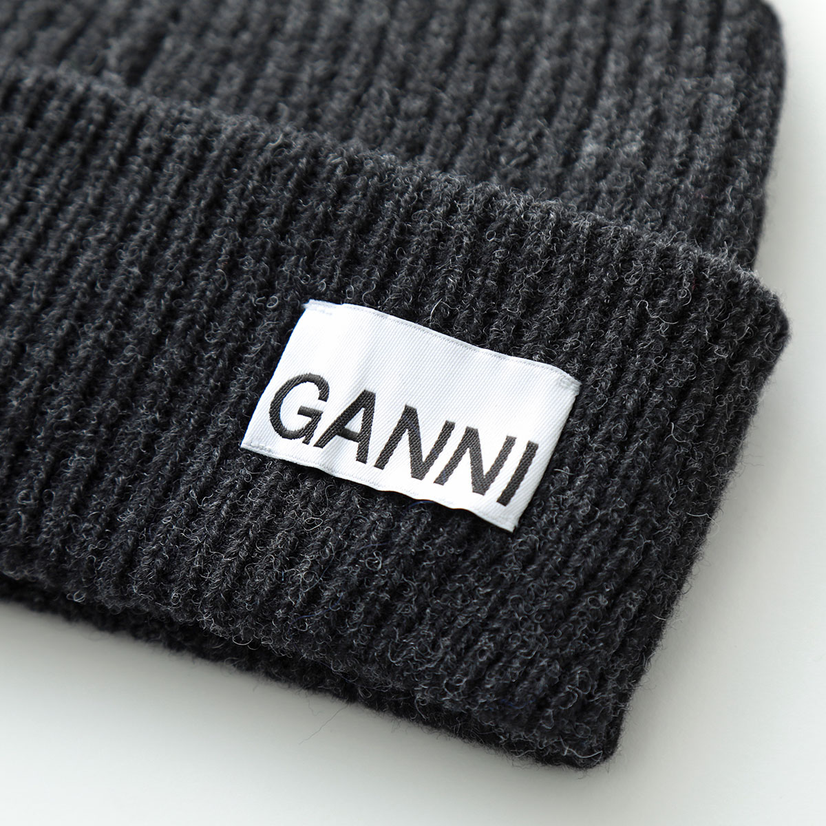 楽天市場】GANNI ガニー ニット帽 Light Structured Rib Knit Beanie