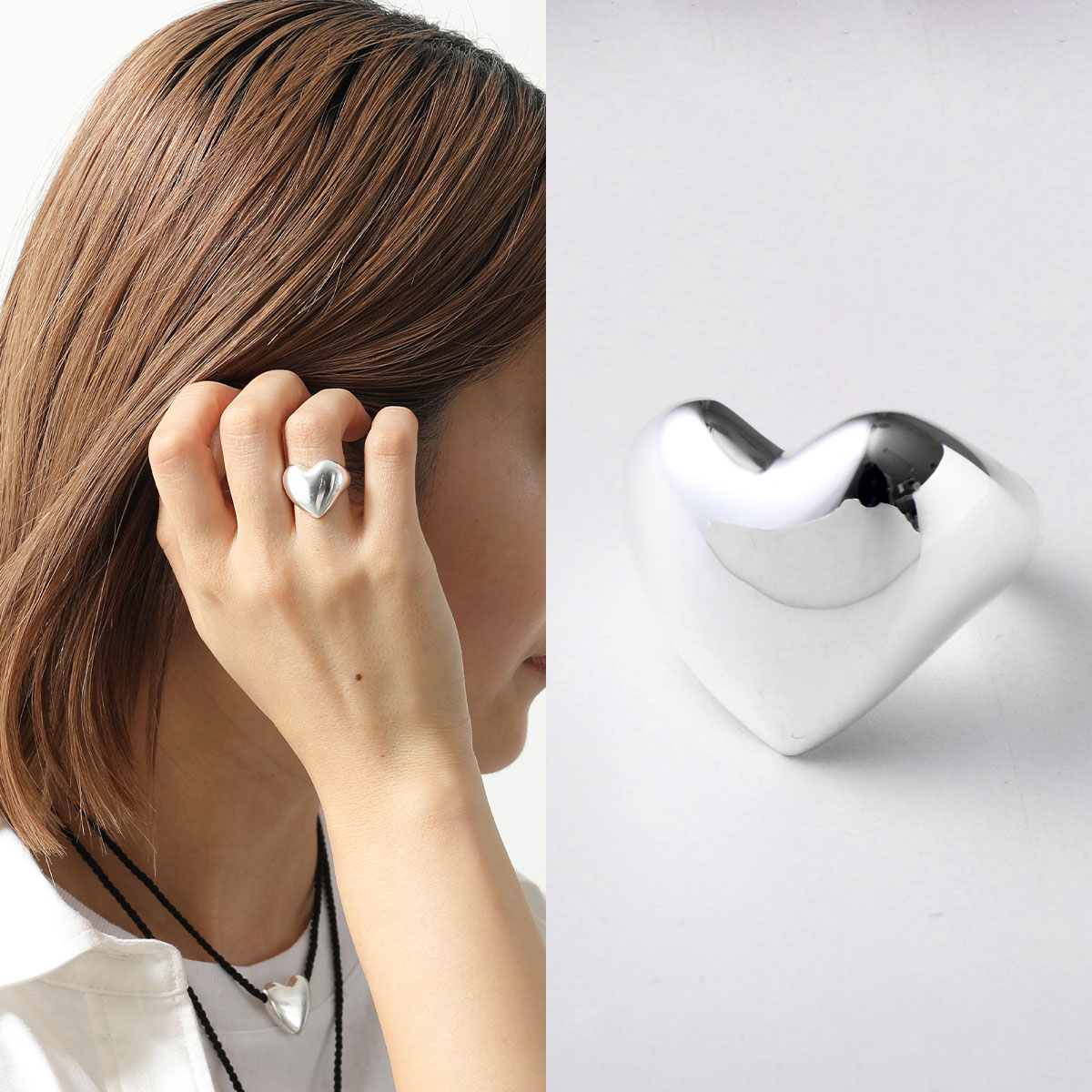 楽天市場】ANNIKA INEZ アニカイネズ リング Bigger Heart Ring R158