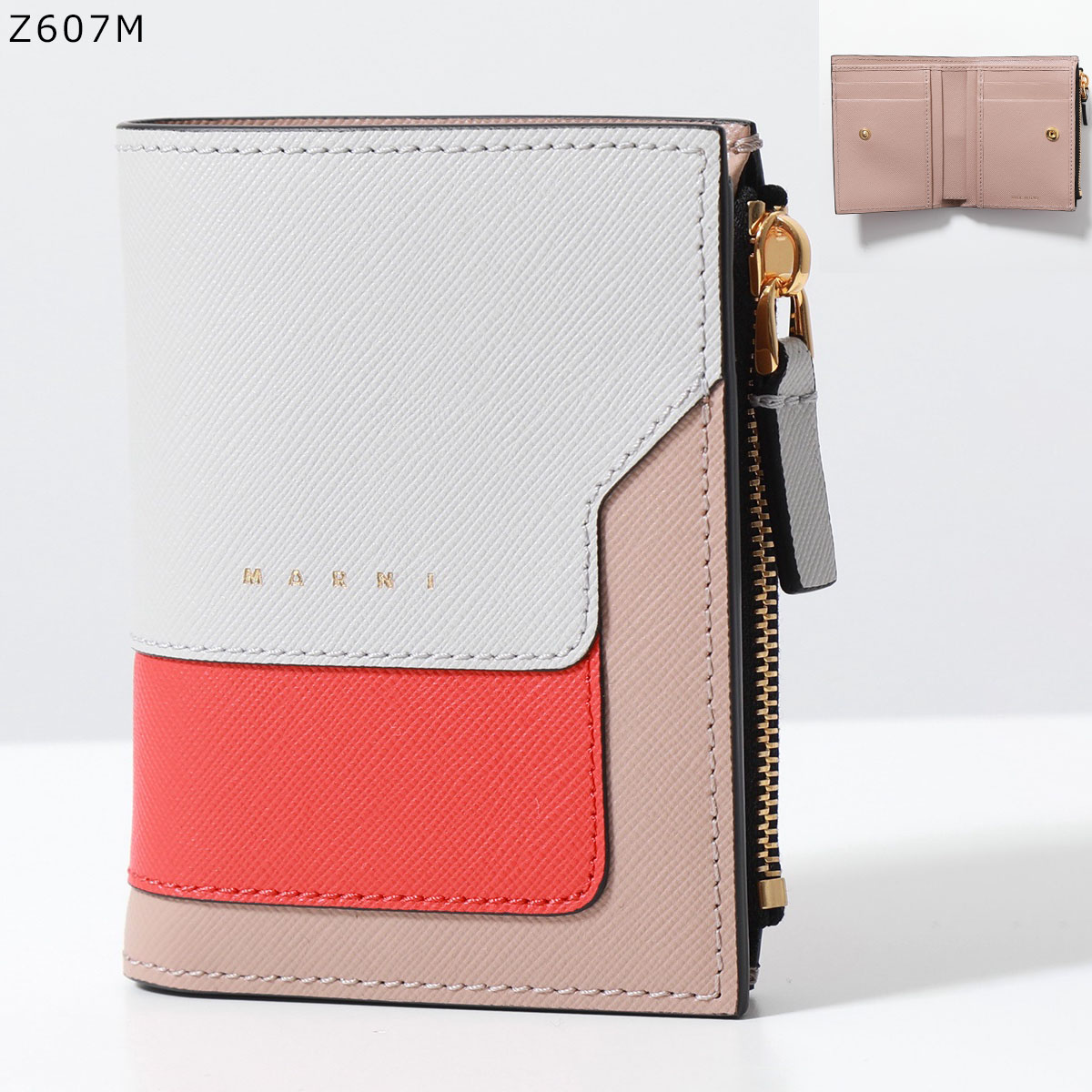 楽天市場】MARNI マルニ 二つ折り財布 PFMO0054U1 LV520 レディース