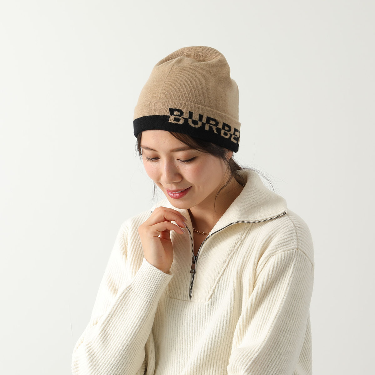 楽天市場】BURBERRY バーバリー ビーニー MH CORE CASHMERE BEANIE