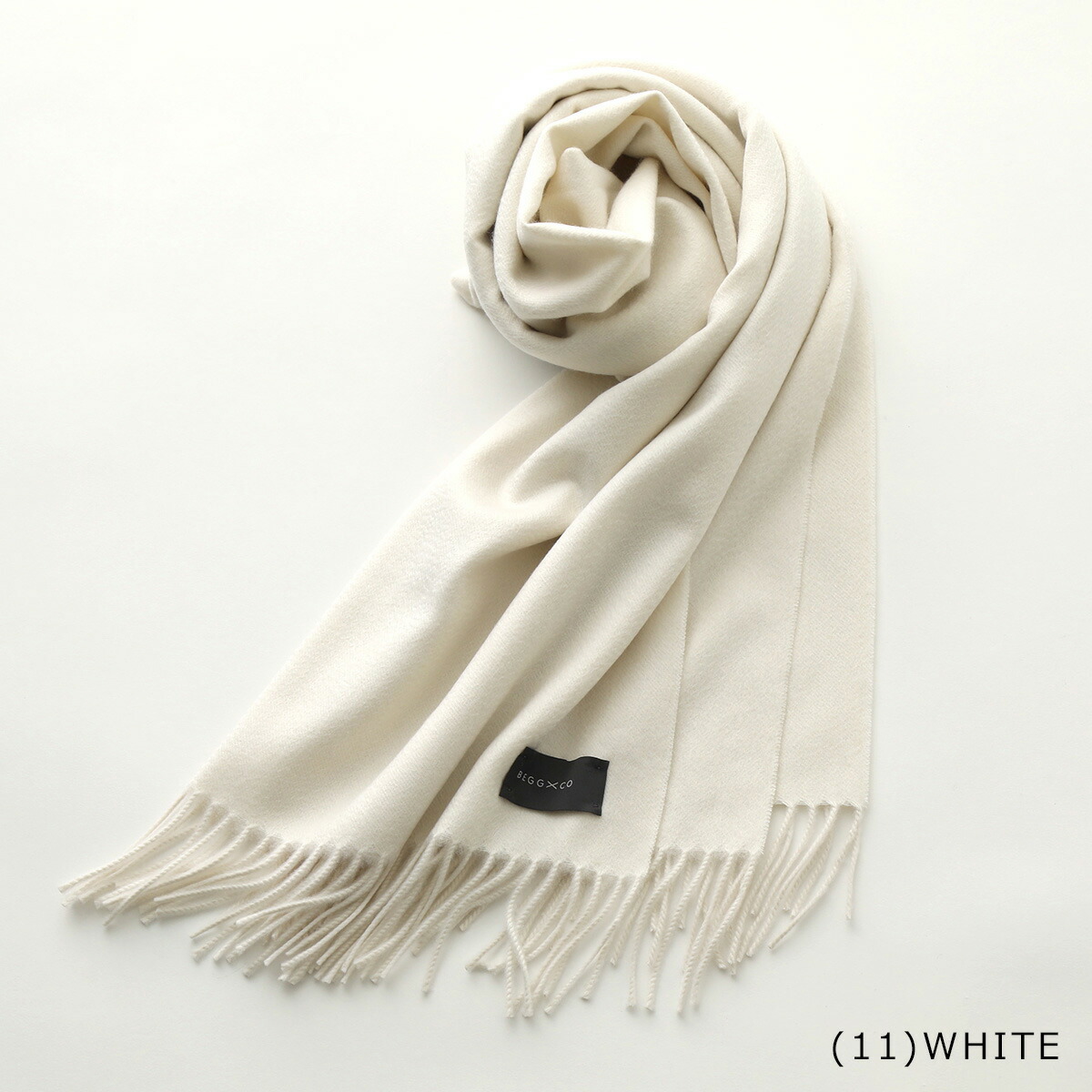 楽天市場】BEGG&CO ベグアンドコー マフラー Arran Plain Dark Light